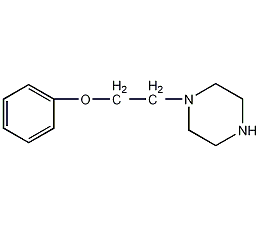 1-(2-苯氧基乙基)哌嗪结构式