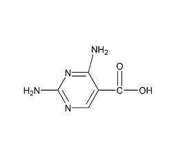 2,4-二氨基-5-羧基嘧啶结构式