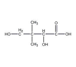 (2S)-2,4-二羟基-3,3-二甲基丁酸结构式