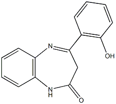 1,3-二氢-4-(2-羟基苯基)-2H-1,5-苯并二氮杂卓-2-酮结构式