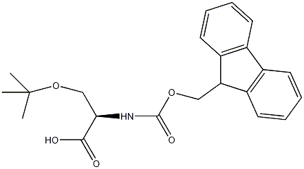 芴甲氧羰基-O-叔丁基-D-丝氨酸结构式