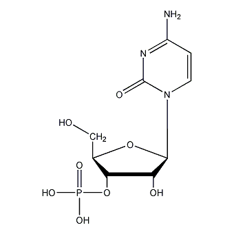 3'-磷酸胞苷结构式
