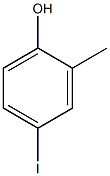 4-碘-2-甲基苯酚结构式