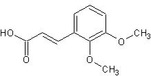 2,3-二甲氧基肉桂酸结构式