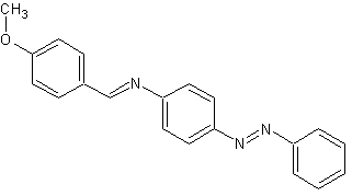 4-[(4-甲氧亚苄基)氨基]偶氮苯结构式