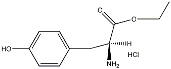L-酪氨酸乙酯盐酸盐结构式