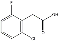 2-氯-6-氟苯乙酸结构式