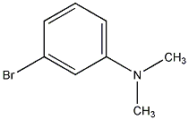3-溴-N,N-二甲基苯胺结构式
