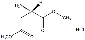 L-天冬氨酸二甲酯盐酸盐结构式