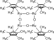 氯代(五甲基环戊二烯基)钌(II)四聚体结构式