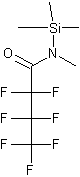 N-甲基-N-三甲基硅烷基七氟丁酰胺结构式