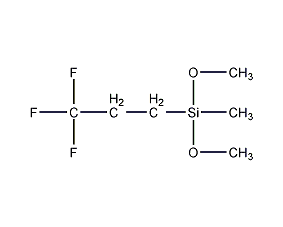 3,3,3-三氟丙基甲基二甲氧基硅结构式