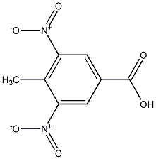 4-甲基-3,5二硝基苯甲酸结构式