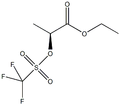 (S)-2-(三氟甲基磺氧基)丙酸乙酯结构式