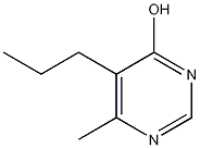 6-甲基-5-丙基-4(1H)-嘧啶酮结构式