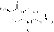 NG-硝基-D-精氨酸甲基酯盐酸盐结构式