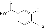 4-氨基-3-氯苯甲酸结构式