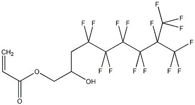 3-(全氟-5-甲基己基)-2-羟丙基丙烯酸酯结构式
