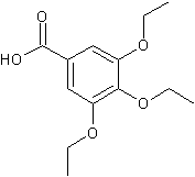 3,4,5-三乙氧基苯甲酸结构式