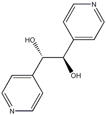 meso-α,β-二(4-吡啶基)乙二醇结构式