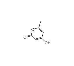 4-羟基-6-甲基-2-吡喃酮结构式