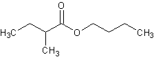 2-甲基丁酸丁酯结构式