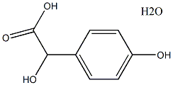 DL-4-羟基扁桃酸单水化合物结构式