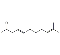 6,10-二甲基-4,9-十一碳二烯-2-酮结构式