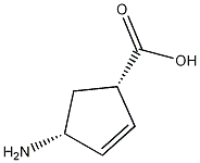 (1R,4R)-4-氨基环戊烯羧酸结构式
