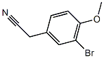 3-溴-4-甲氧基苯乙腈结构式
