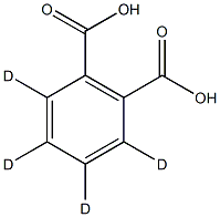 酞酸-3,4,5,6-d4结构式