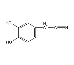 (3,4-二羟基苯基)乙腈结构式