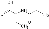 N-甘氨酰-DL-2-氨基丁酸结构式