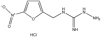 1-(5-硝基呋喃亚甲基)氨基胍盐酸盐结构式