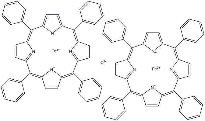 间四苯基卟吩-μ-氧化铁二聚体结构式