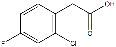 2-氯-4-氟苯基醋酸结构式