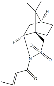 (S)-(+)-(2-丁烯酰)-2,10-樟脑磺内酰胺结构式