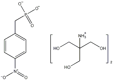 4-硝基苯磷酸二[三(羟基甲基)氨基甲烷]盐结构式