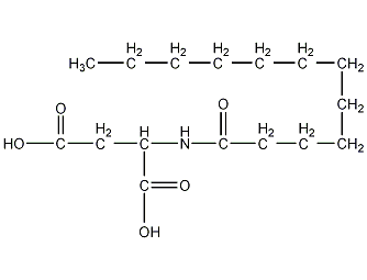 N-月桂酰基-L-天冬氨酸结构式