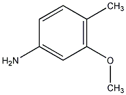 3-甲氧基-4-甲基苯胺结构式