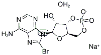 8-溴腺苷3',5'-环单磷酸钠盐一水结构式