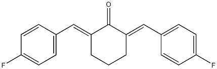 2,6-双(4-氟苄基)环己酮结构式