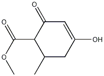 4-羟基-6-甲基-2-氧-3-环己烯-1-羧酸甲酯结构式