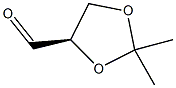(R)-(+)-2,2-二甲基-1,3-二氧戊环-4-甲醛结构式