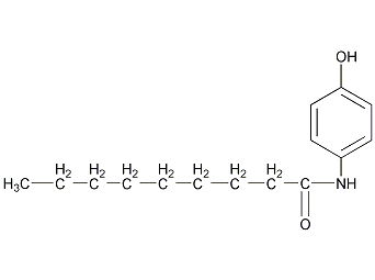 N-(4-羟苯基)壬酰胺结构式