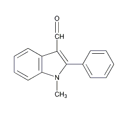 1-甲基-2-苯基吲哚-3-甲醛结构式