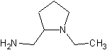 2-(氨基乙基)-1-乙基吡咯烷结构式