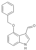 4-苄氧基吲哚-3-甲醛结构式