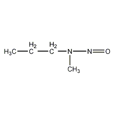 N-亚硝基甲基正丙基胺结构式