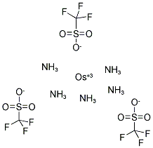 五氨合(三氟甲磺酸根)锇(III)三氟甲磺酸结构式